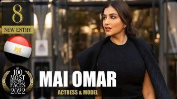 شاهد .. مي عمر تحصل على المركز الثامن في مسابقة أجمل مئة وجه في العالم