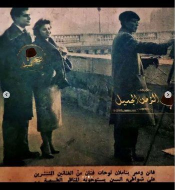 شاهد .. صور نادرة توثق أول زيارة لـ عمر الشريف وفاتن حمامة إلى فرنسا