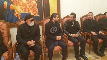 شاهد .. خاص- جورج وسوف يتقبل التعازي برحيل إبنه.. وإليكم صور حصرية