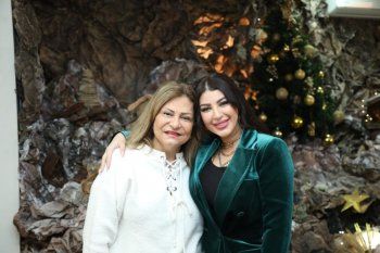 شاهد .. بالصور- زيارة خاصة من زينة سلامة للأطفال بجمعية "نسروتو" بحضور الأب مروان غانم وهلا المر