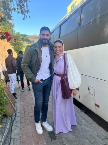 شاهد .. بالصور.. هبة عبد الغني تنشر كواليس آخر يوم تصوير من مسلسل "حكايات جروب الماميز"