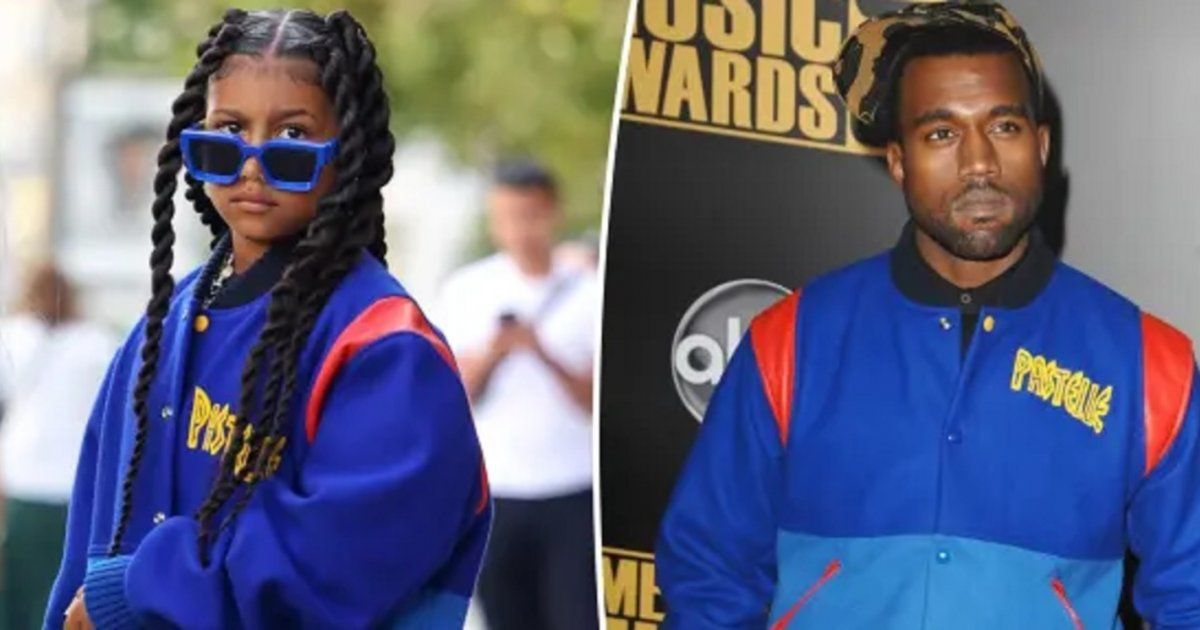 شاهد .. بالصورة - نورث ويست تشبه والدها كانيي ويست طبق الأصل