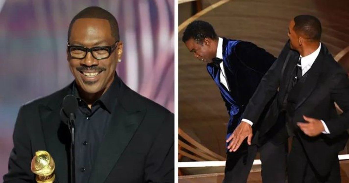 شاهد .. إيدي ميرفي يستحضر صفعة ويل سميث لـ كريس روك في كلمته خلال الغولدن غلوب-بالفيديو