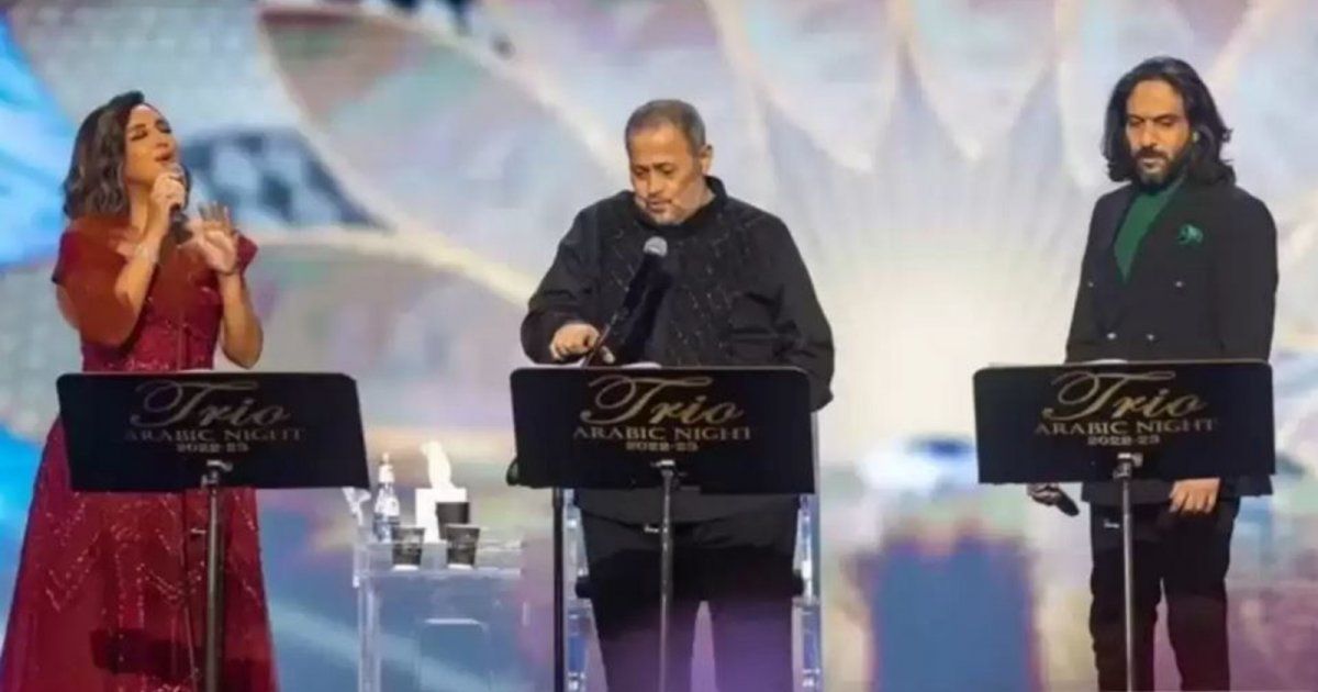 شاهد .. أخبار عن رفض بهاء سلطان مصافحة جورج وسوف في تريو نايت..وهذه حقيقة ما حصل -بالفيديو