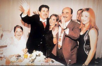 شاهد .. راغب علامة في صورة نادرة من حفل زفافه .. ونعيم حلاوي يشبه رستم غزالي