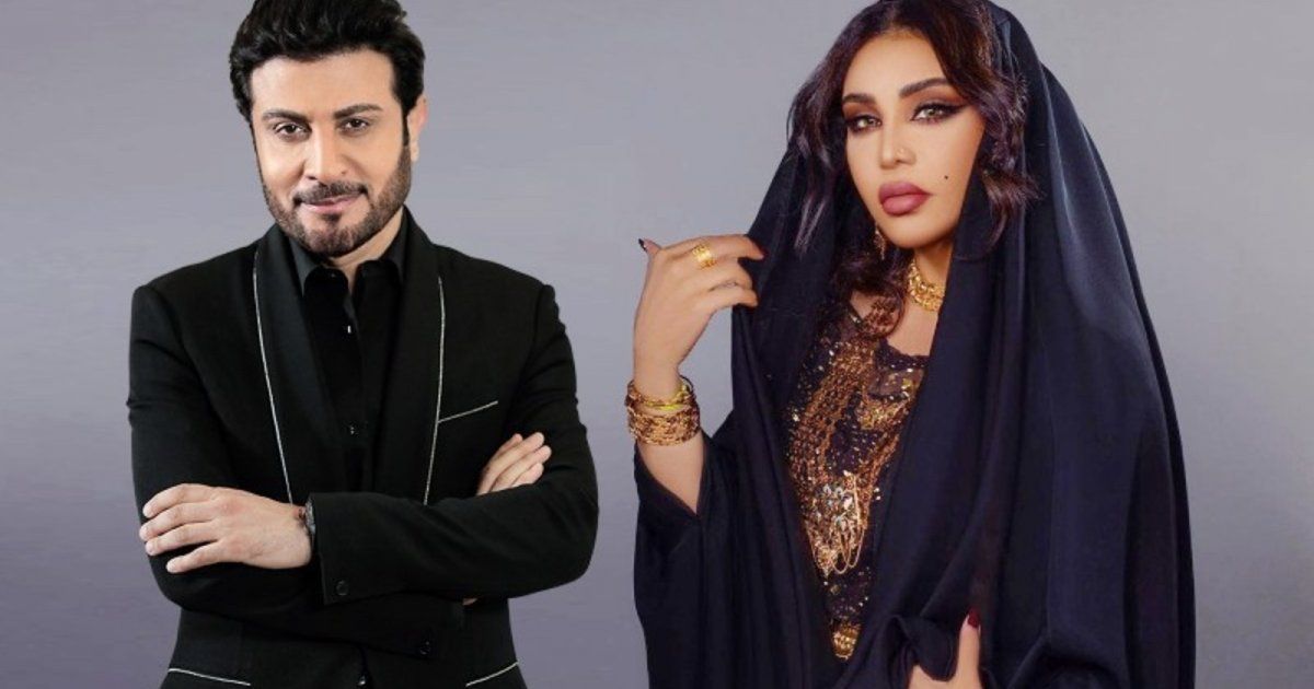 شاهد .. أحلام وماجد المهندس من مقصورة ملعب جذع النخلة في البصرة-بالفيديو