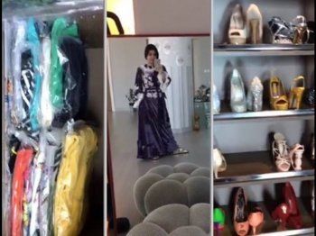 شاهد .. جولة في منزل شمس الكويتية الفخم... وغرفة خاصة بأحذيتها وحقائبها - بالصور والفيديو