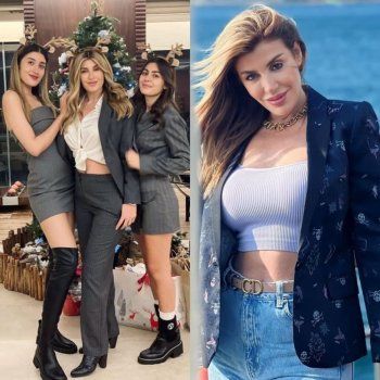 شاهد .. إبنتا ريتا حرب تخطفان الأنظار بجمالهما.. وهل تشبهانها؟