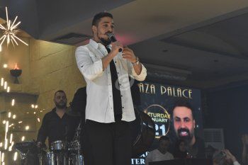 شاهد .. خاص- سهرة فنية جمعت مهند زعيتر وربيع الجميل