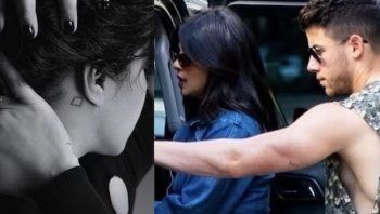 شاهد .. بالصورة - وشم بريانكا شوبرا ونيك جوناس المطابق وإليكم معناه