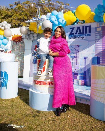 شاهد .. هكذا إحتفلت كارمن سليمان وزوجها بعيد ميلاد إبنهما