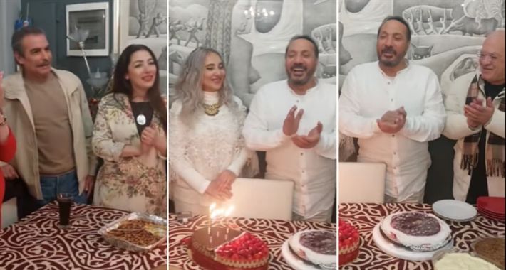 علي الحجار يحتفل بعيد زواجه وسط نجوم الفن