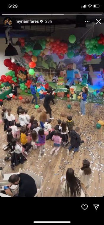 شاهد .. ميريام فارس تحتفل بعيد ميلاد إبنها وسط أجواء من الحماس والمرح