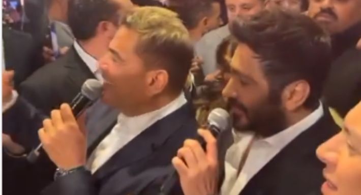 الهضبة و تامر لأول مرة بيغنوا سوا : شاهد