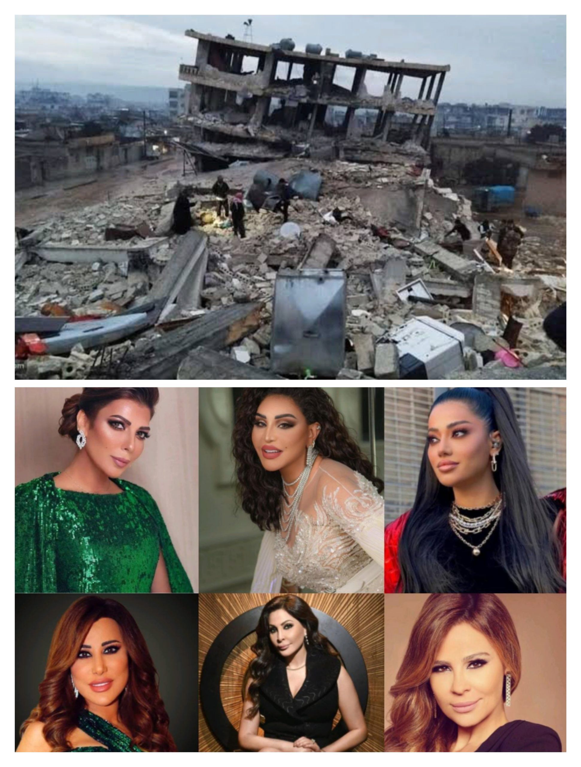 نجوم الفن يقدمون واجب العزاء في ضحايا زلزال سوريا وتركيا