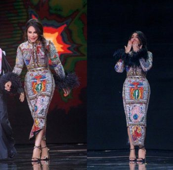 شاهد .. أحلام تبدو كلوحة فنية بفستان من تصميم زهير مراد في سعودي أيدول-بالصور والفيديو