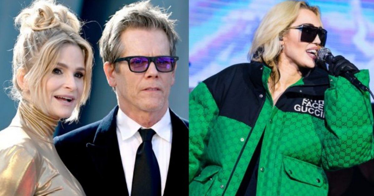 شاهد .. بالفيديو - كيفين بيكن وزوجته كيرا سيدقويك يغنيان أغنية مايلي سايرس "Flowers"