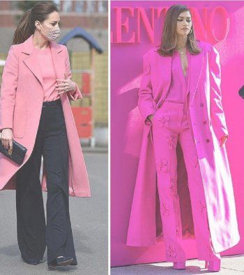 شاهد .. المعاطف باللون الوردي تضفي إشراقة على خزانة ملابسك الشتوية