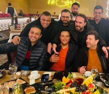 شاهد .. صور تجمع وائل جسار وهاني شاكر ومحمد فؤاد في بيروت