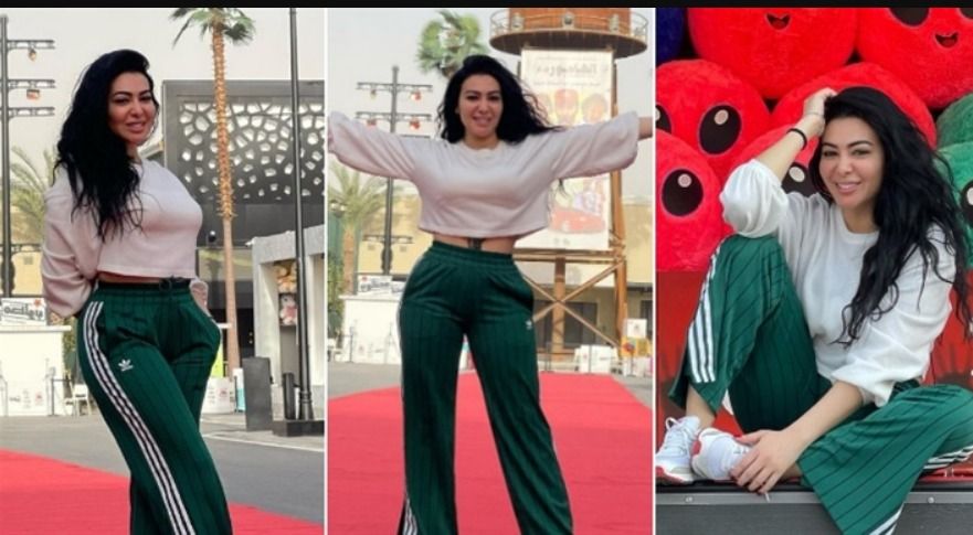 ببطن مكشووف .. ميريهان حسين تودع الرياض بعد مبروك جالك ولد