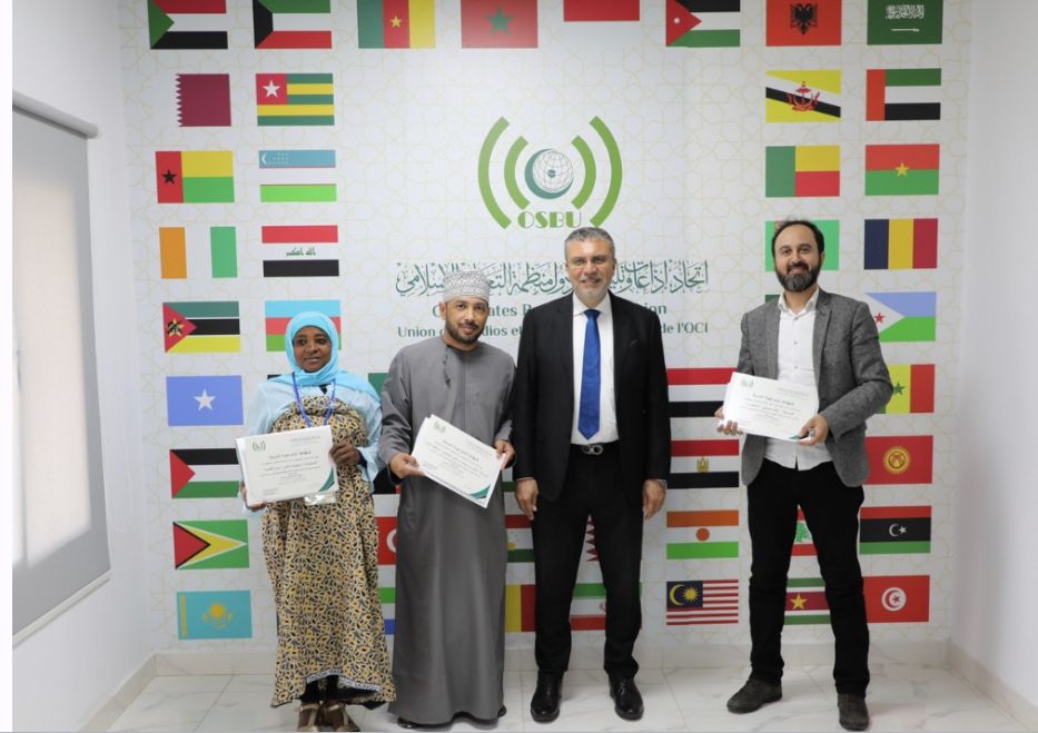 ختام الدورة التدريبية الأولي بأكاديمية اتحاد إذاعات وتلفزيونات التعاون الإسلامي ” OSBU”