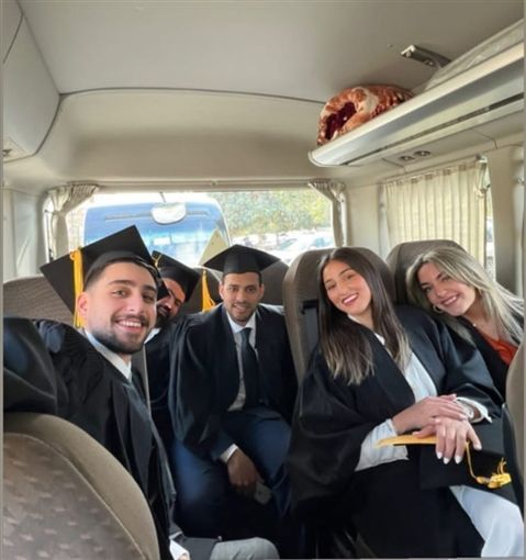 ابناء النجوم كبروا و اتخرجوا من الجامعة الأمريكية : شاهد