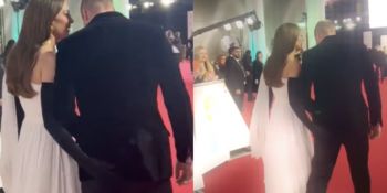 شاهد .. بالصورة - خبيرة لغة الجسد تشرح اللحظة التي لمست كايت ميدلتون فيها مؤخرة زوجها الأمير ويليام