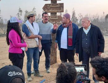 شاهد .. بالصورة - الإنتهاء من تصوير مشاهد فيلم "لف وارجع تاني"