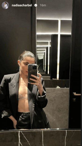 شاهد .. إبنة كارين رزق الله وفادي شربل تحتفل بعيدها بإطلالة جريئة للغاية وشفافة - بالصورة