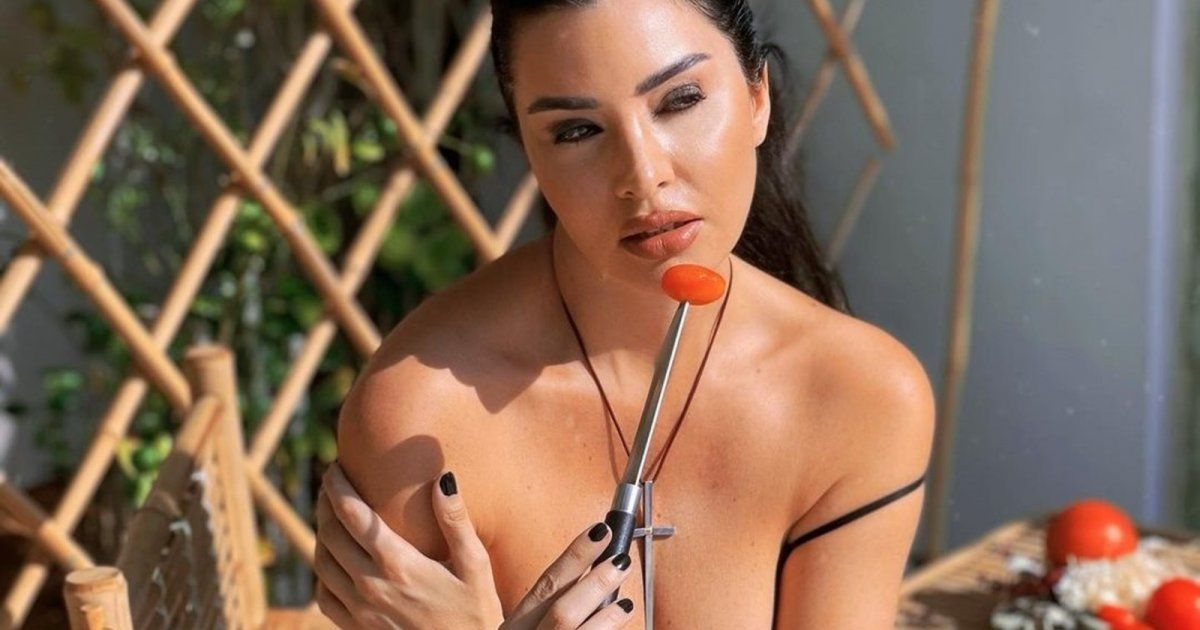 شاهد .. لاميتا فرنجية تستعرض جسمها بفستان جريء وشفاف - بالفيديو