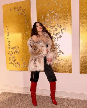 شاهد .. هيفا وهبي بإطلالة خارجة عن المألوف.. وحذاؤها الأحمر يلفت الأنظار