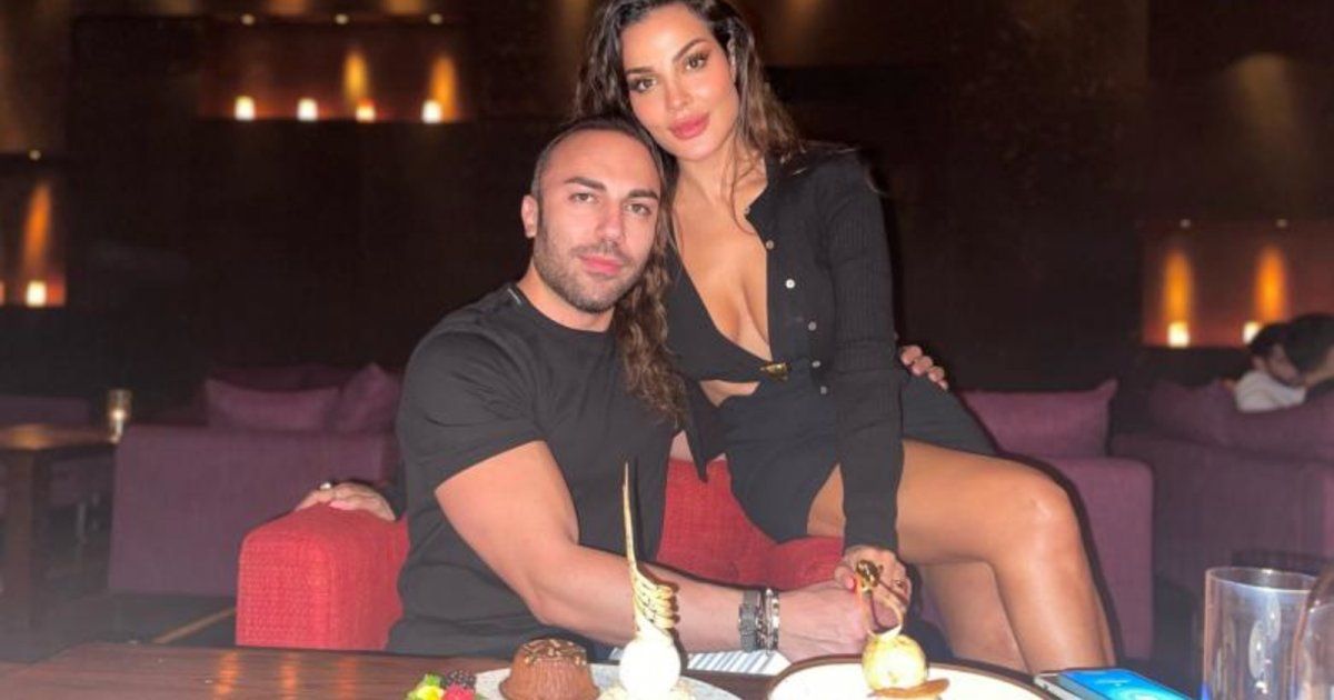 شاهد .. نادين نسيب نجيم بين أحضان خطيبها الوسيم بلقطة رومانسية - بالصورة