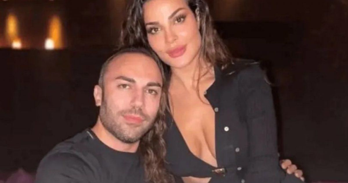 شاهد .. بالصورة -نادين نسيب نجيم معانقة خطيبها :" لا تقفد الأمل في الحب"