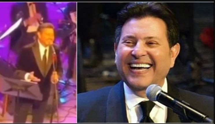 هاني شاكر يغازل معجبة في حفله الأخير