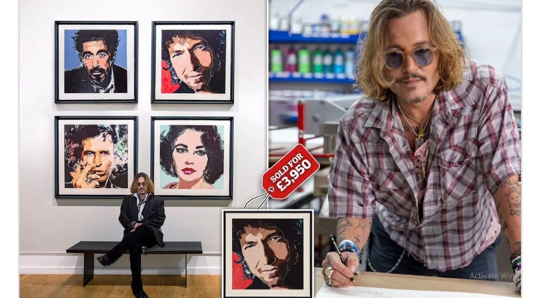 جوني ديب يحقق ثروة خيالية من اللوحات