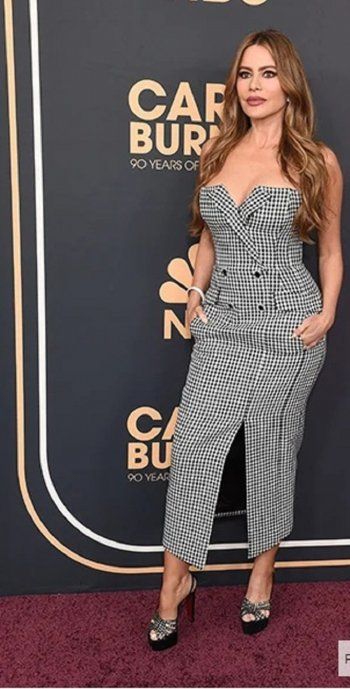 شاهد .. بالصورة - صوفيا فيرغارا تتألق بفستان ضيق يظهر منحنياتها بشكل رائع