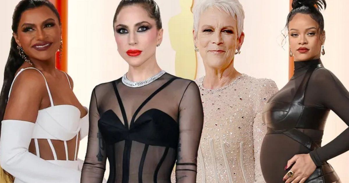 شاهد .. بالصور - ليدي غاغا على السجادة الحمراء بفستان جيجي حديد وريهانا بفستان ضيق يظهر مفاتنها... إليكم أبرز إطلالات الأوسكار