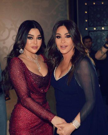 شاهد .. هيفا وهبي تعبر عن حبها لـ إليسا.. وهذه رسالتها