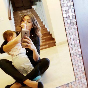 شاهد .. جولة في منزل أمل بوشوشة وزوجها اللبناني وليد عواضة الفخم - بالصور