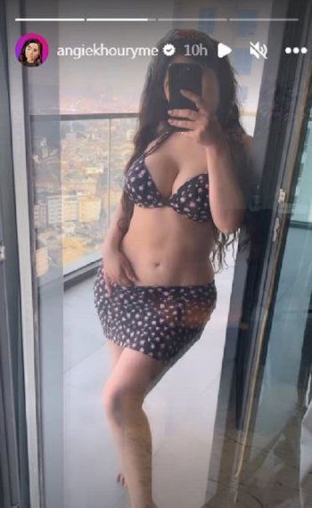 شاهد .. أنجي خوري تستعرض جسدها بظهور مثير للغاية والفيديو يحقق مليون مشاهدة