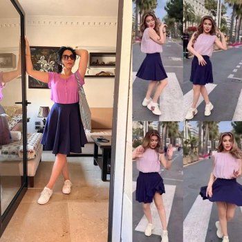 شاهد .. رنا شميس تقلّد إطلالة نوال الزغبي.. نسخة طبق الأصل عنها- بالصور