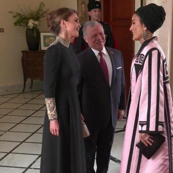 شاهد .. بالصور-هكذا إستقبلت الملكة رانيا الشيخة موزا المسند