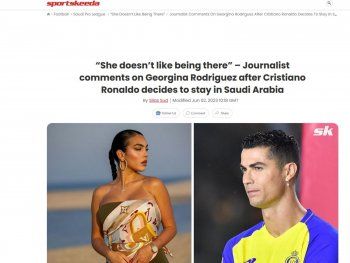 شاهد .. جورجينا رودريغيز "غير سعيدة" في المملكة العربية السعودية؟ وماذا قصدت بتصريحها؟