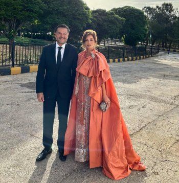 شاهد .. إطلالة زوجة راغب علامة في زفاف ولي العهد الأردني تقسم رأي الجمهور - بالصور