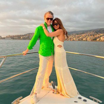 شاهد .. بالصورة - مروان خوري وزوجته بإجازة على البحر