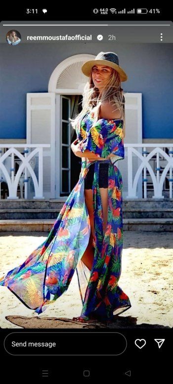 شاهد .. بالصورة- بإطلالة صيفية..ريم مصطفى تتألق بإطلالة تحبس الأنفاس