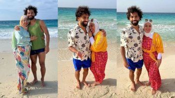 شاهد .. شقيقة محمد صلاح تظهر للمرة الأولى على شاطئ الغردقة.. شاهدوا