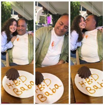 شاهد .. بالصورة - بهذه الكلمات المؤثرة عايدت مايان السيد والدها