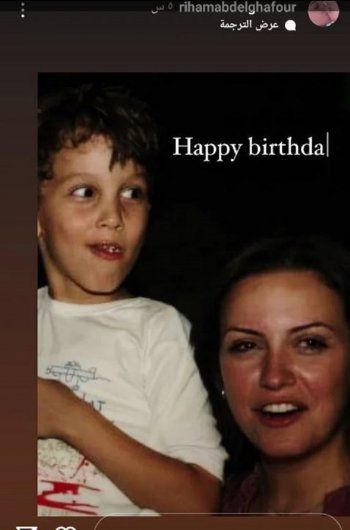 شاهد .. بصور نادرة.. ريهام عبد الغفور تحتفل بعيد ميلاد إبنها الـ 22