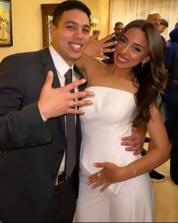 شاهد .. بالصور - حفيد عادل إمام يحتفل بخطوبته وغموض حول حالة جده